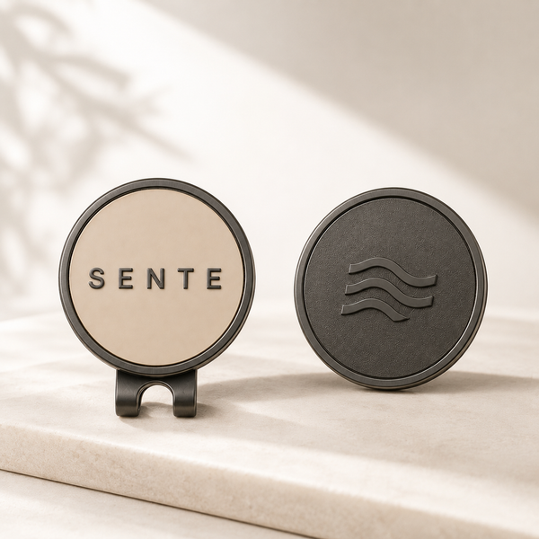 SENTE ball marker with hat clip