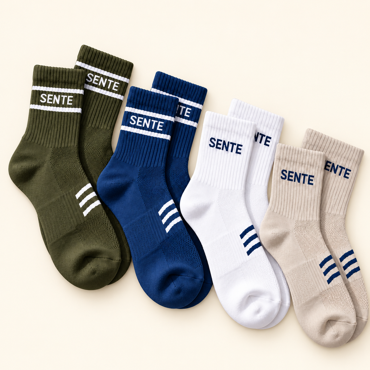 SENTE Contour Performance Socks - 4 Pack