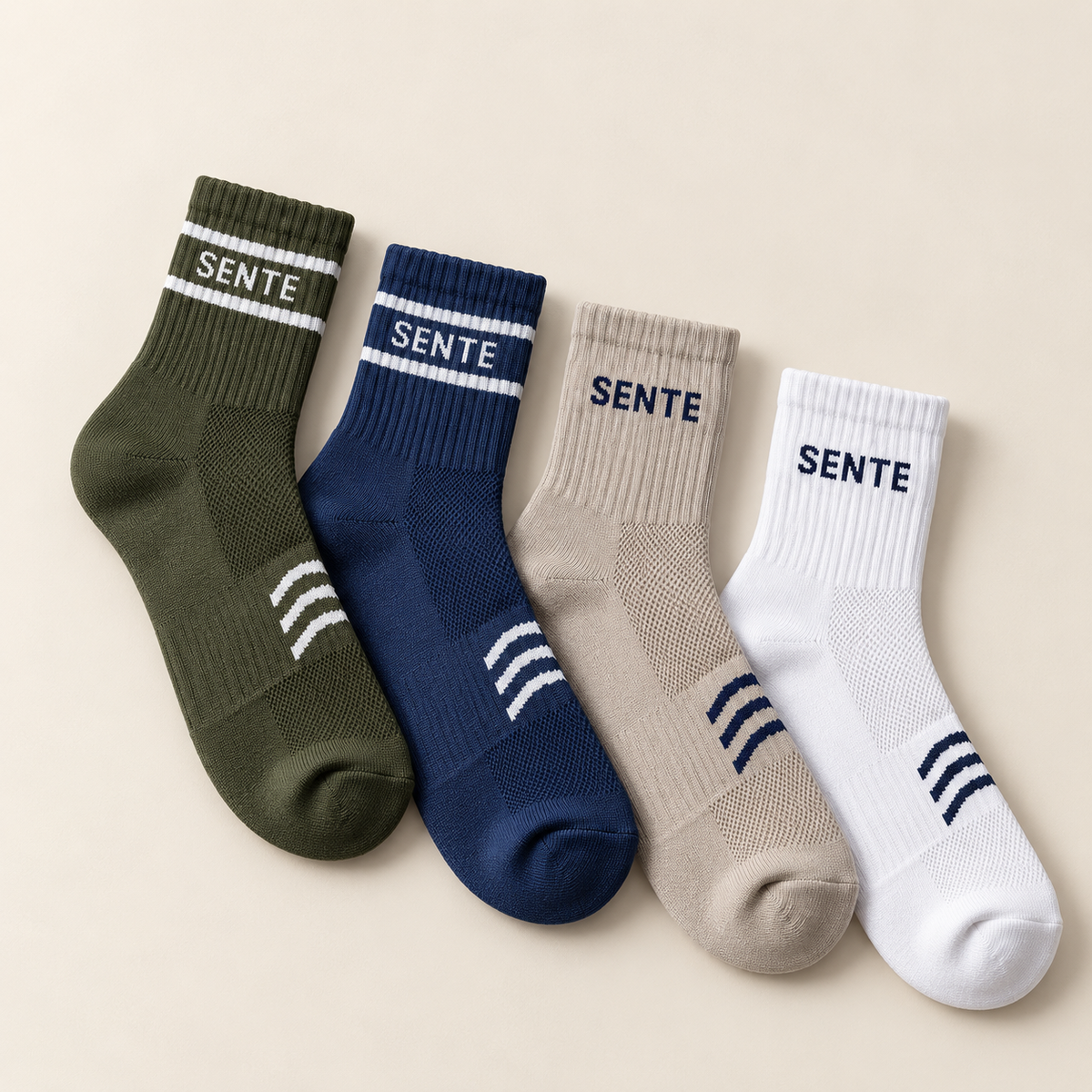 SENTE Contour Performance Socks - 4 Pack