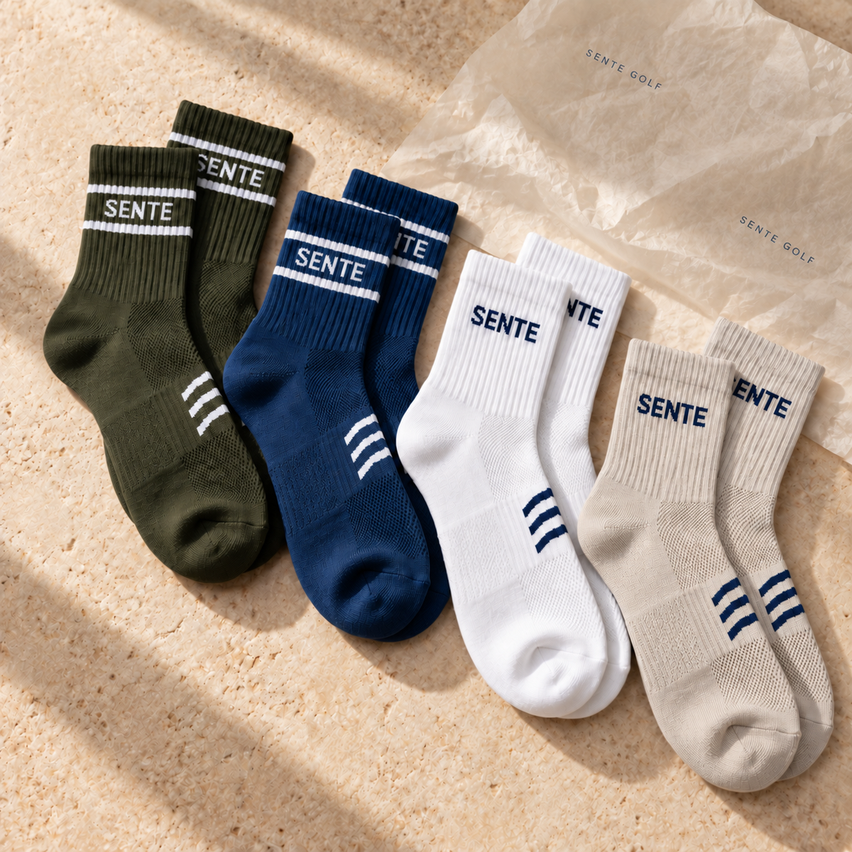 SENTE Contour Performance Socks - 4 Pack