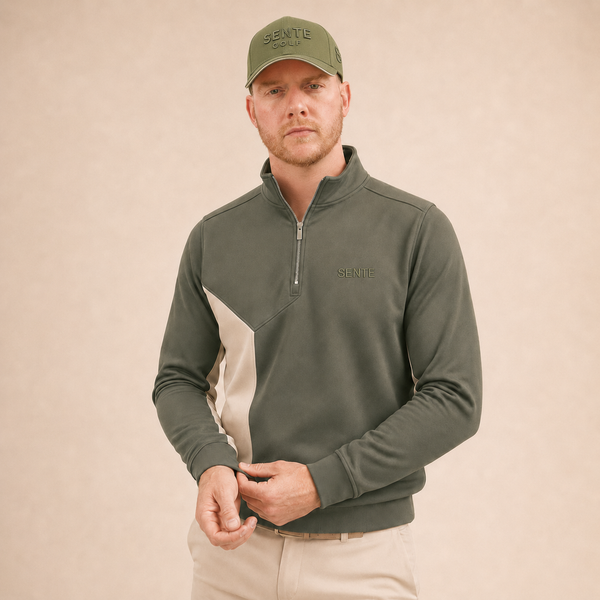 Fairway Quarter Zip - on model, front